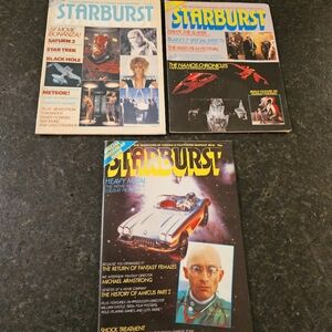 Vintage 1979/'81 "Starburst" (Marvel) sci fi magazines UK editions Set of 3